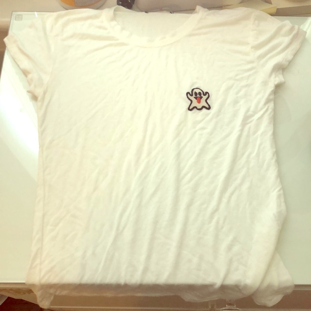 White Brandy Melville shirt.